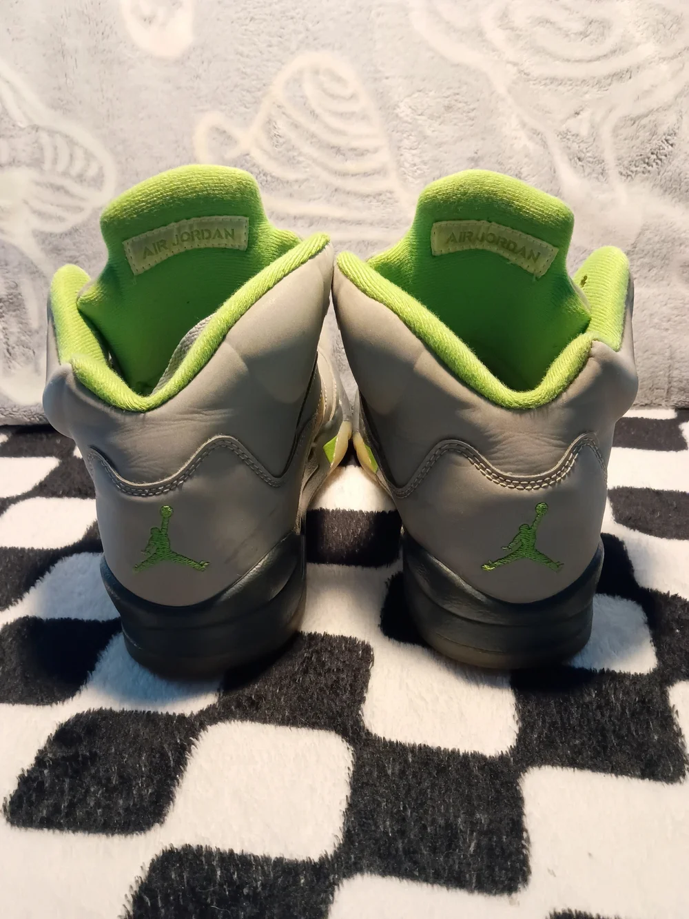 Air Jordan 5 Retro GS Green Bean Grey Silver DQ3734-003 Size 6.5Y Women’s 8